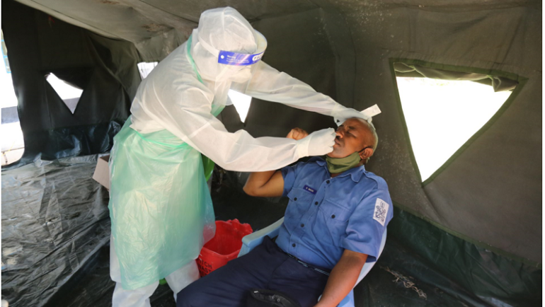 Covid-19 Testing at Kenya Navy