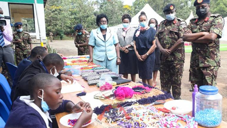 KDF HANDS OVER SPECIAL AID DEVICES TO CHILDREN WITH SPECIAL NEEDS