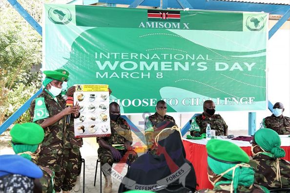 FEMALE KDF SOLDIERS AND SOMALIA SECURITY FORCES MARK INTERNATIONAL WOMEN’S DAY