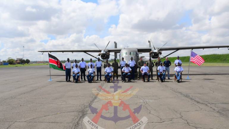 C-145 SKYTRUCK AIRCRAFT COMMISSIONED AT KENYA AIR FORCE. 