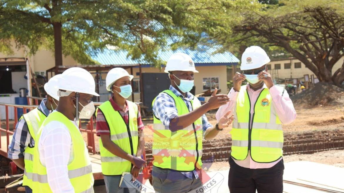 COMMANDER KENYA AIR FORCE VISITS ONGOING PROJECTS