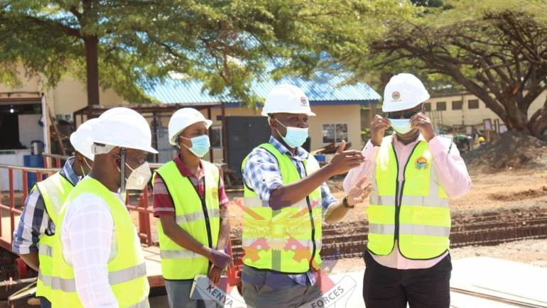 COMMANDER KENYA AIR FORCE VISITS ONGOING PROJECTS