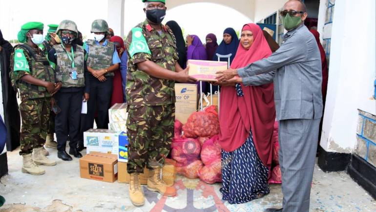 KDF DELIVERS FOOD AND MEDICINE TO DHOBLEY GENERAL HOSPITAL