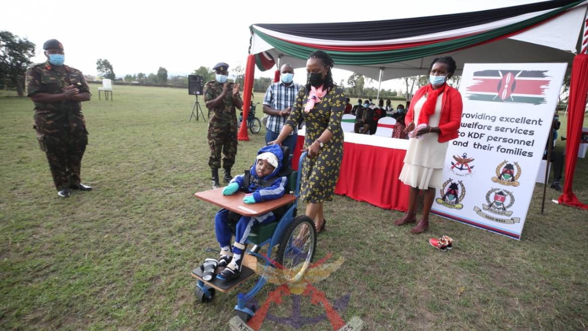 MILITARY WIVES ASSOCIATION GIVE SPECIAL AID EQUIPMENT IN NAKURU