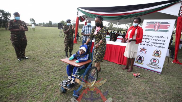 MILITARY WIVES ASSOCIATION GIVE SPECIAL AID EQUIPMENT IN NAKURU