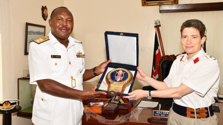 UNITED KINGDOM DEFENCE ATTACHÉ VISITS THE KENYA NAVY