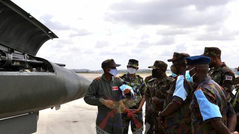 CDF VISITS AIR COMPONENT AT MOMBASA FOB