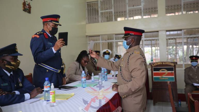 TRIO ARRAIGNED IN COURT MARTIAL FOR RECRUITMENT MALPRACTICES