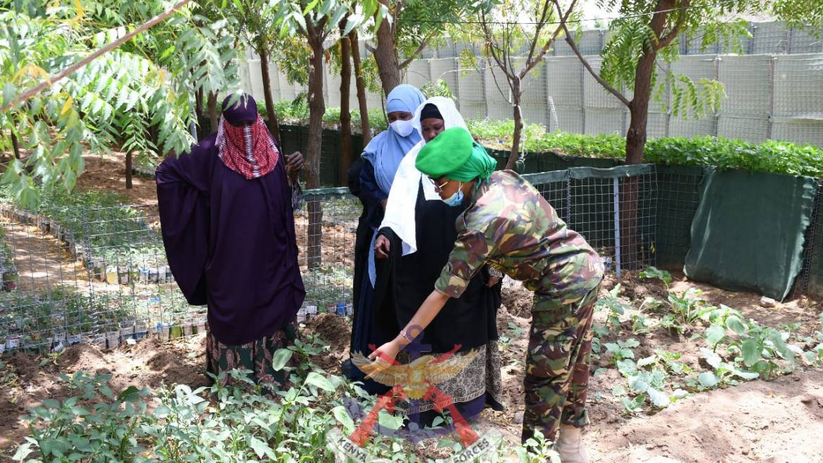 KDF TROOPS UNDER AMISOM IMPACT AGRIBUSINESS SKILLS TO SOMALIA WOMEN GROUPS