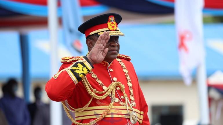 KENYA NAVY BASE MANDA RECEIVES THE PRESIDENTIAL AND REGIMENTAL COLOURS