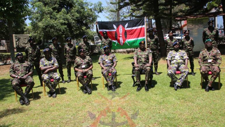 KDF TEAM RECEIVES FLAG AHEAD OF CHAMPIONSHIP IN NIGERIA