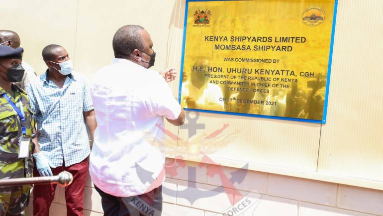 PRESIDENT KENYATTA COMMISSIONS MOMBASA SHIPYARD