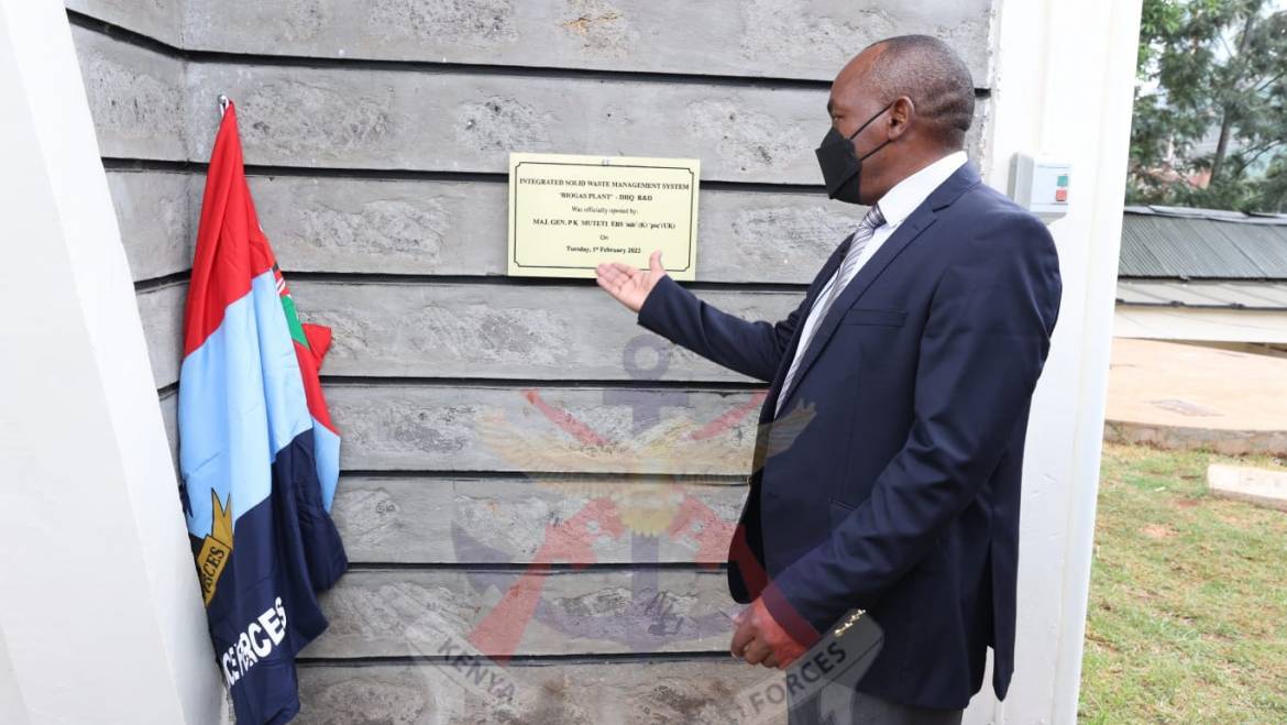 COMMISSIONING OF BIOGAS PLANT AT DEFENCE HEADQUARTERS