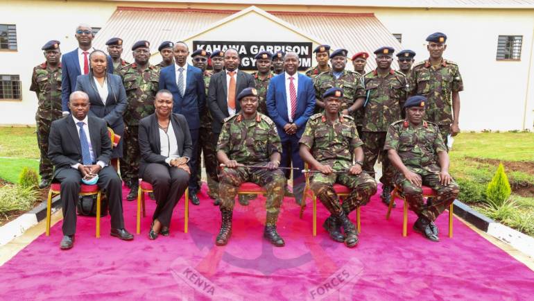 KDF PARTNERS WITH VEHICLE MANUFACTURER IN UPGRADING KAHAWA GARRISON GYMNASIUM