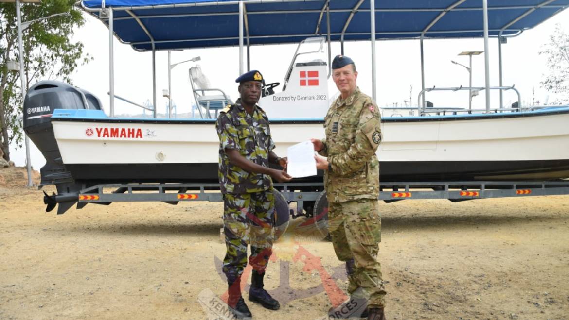 KENYA NAVY RECEIVES A DIVE BOAT FROM DENMARK