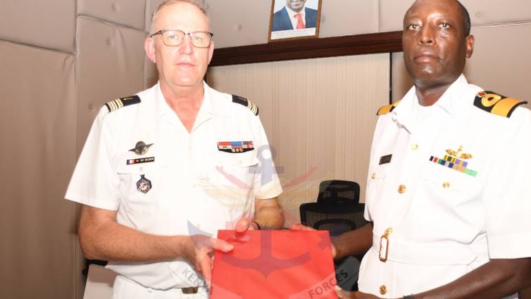 FRENCH DEFENCE ATTACHÉ TO KENYA VISITS KENYA NAVY