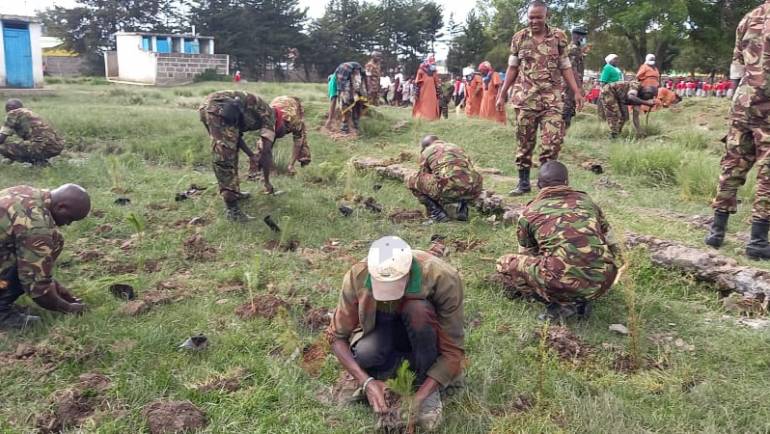 KENYA ARMY CORPS OF TRANSPORT HOLDS WELFARE SEMINAR & PLANTS TREES