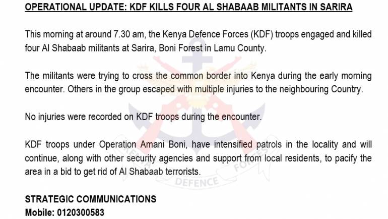 OPERATIONAL UPDATE
