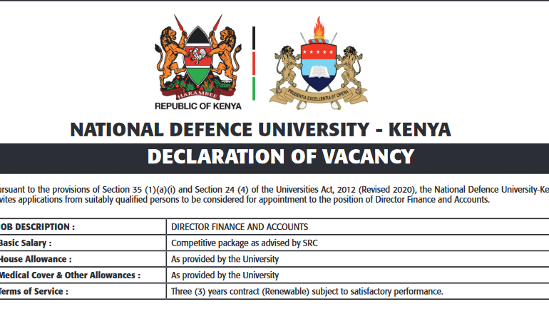 DIRECTOR FINANCE AND ACCOUNTS