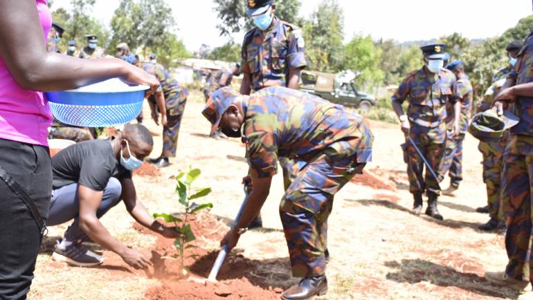 COMMANDER KAF VISITS MOI AIR BASE NGONG ATHLETICS CAMP