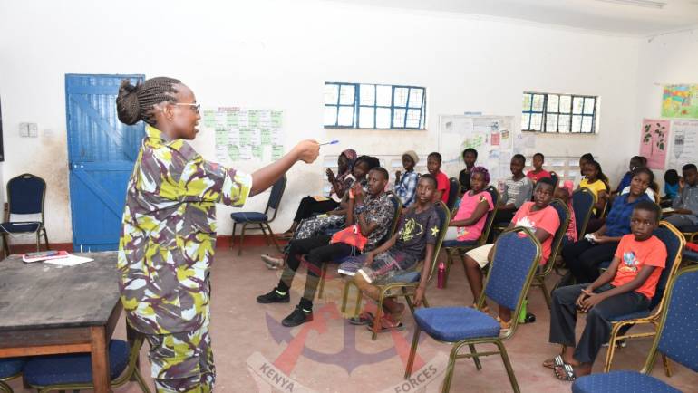 KENYA NAVY MENTORS YOUTH AND CHILDREN