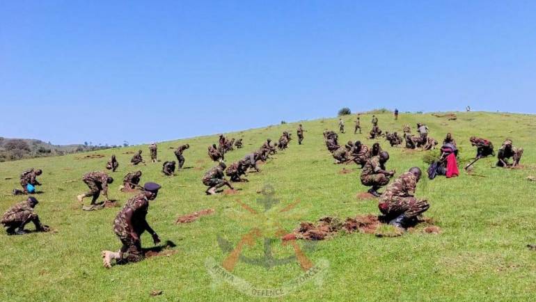 KENYA MILITARY ACADEMY AND 3 KENYA RIFLES TURN NAKURU GREEN