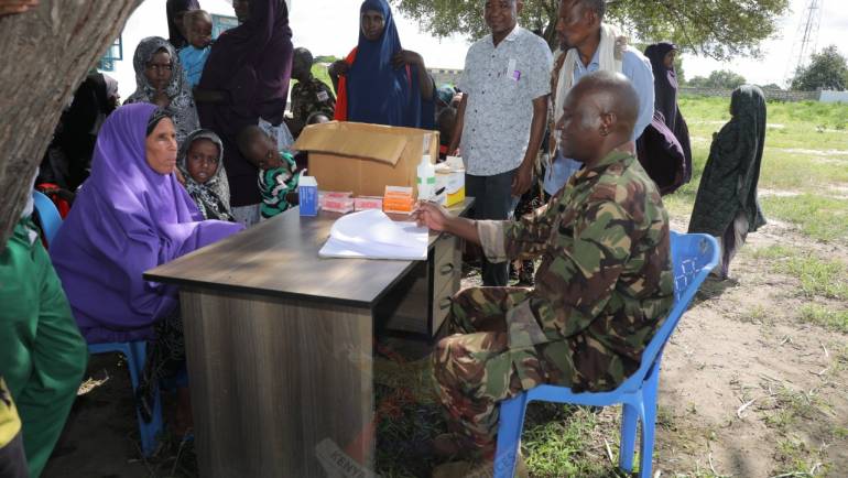 KDF TROOPS TREAT BODHEI LOCALS AND SUPPLY CLEAN WATER