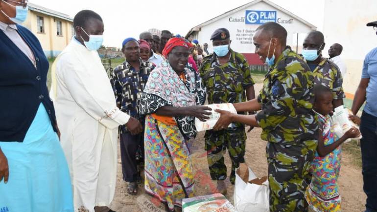 KENYA NAVY DELIVERS AID TO THE RESIDENTS OF KWALE COUNTY