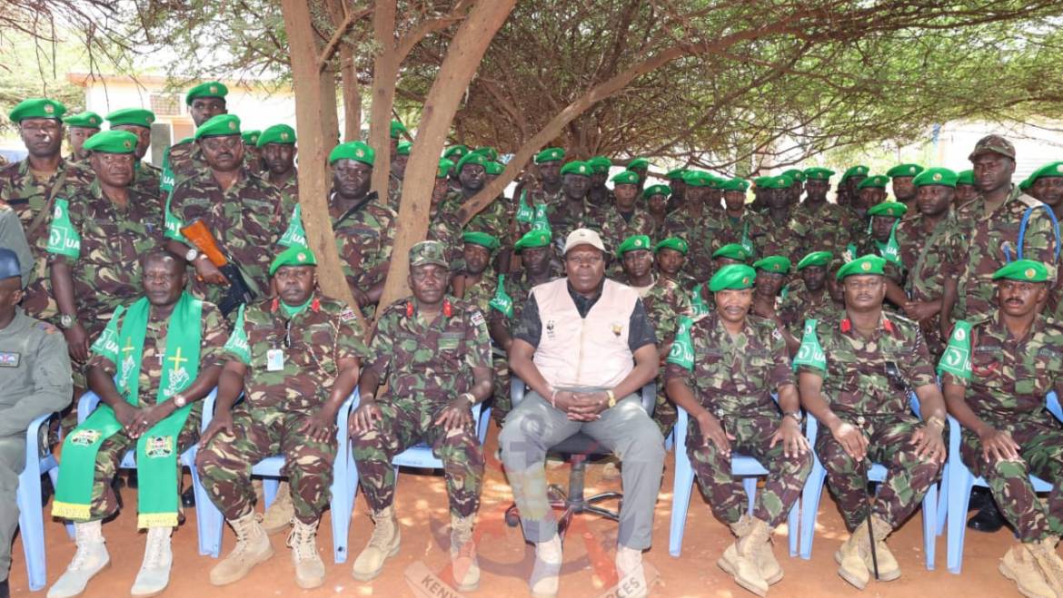 CS DEFENCE VISITS KDF TROOPS AT MANDA BAY AND  SOMALIA