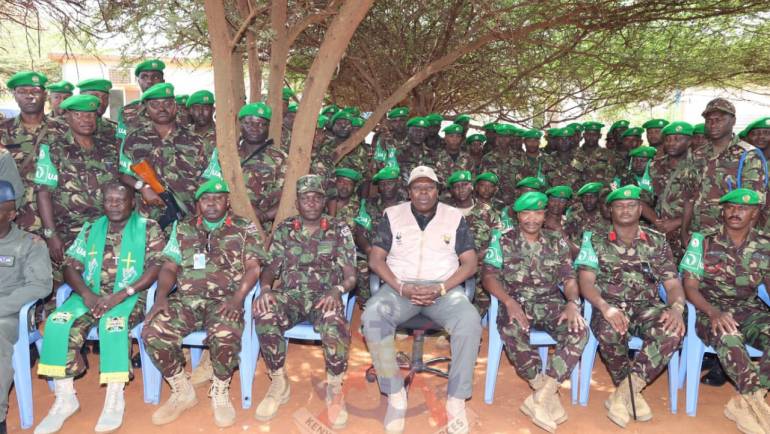 CS DEFENCE VISITS KDF TROOPS AT MANDA BAY AND  SOMALIA
