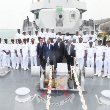 PRESIDENT UHURU  KENYATTA VISIT ONBOARD KENYA NAVY SHIP JASIRI