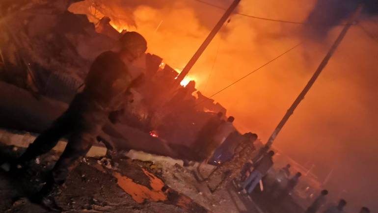 KDF PERSONNEL RESPOND TO FIRE INCIDENTS