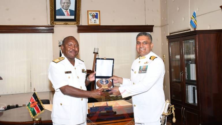 KENYA NAVY HOSTS INDIAN NAVY SHIP TABAR