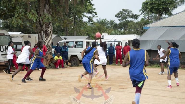 KENYA’S QUICK REACTION FORCE PLAY AGAINST MALAWI BATTALION IN DRC