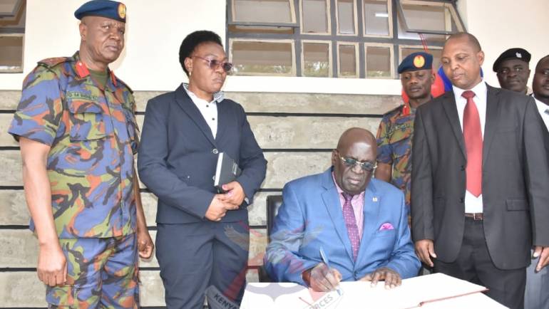 CS MAGOHA COMMISSIONS  CBC CLASSROOM AT MOI FORCES ACADEMY – NAIROBI