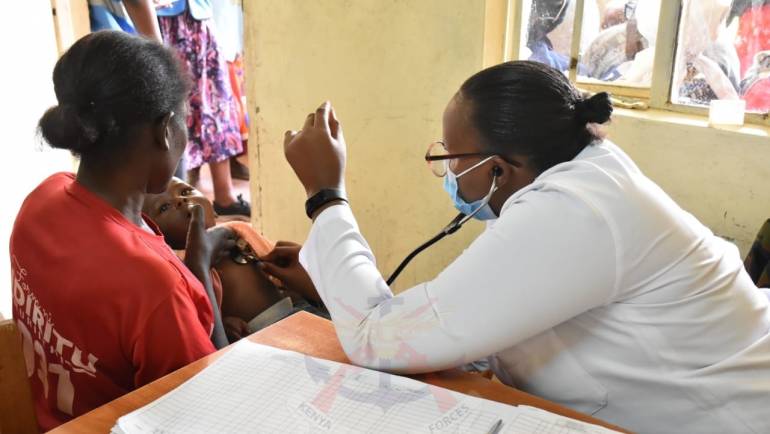 KENYA DEFENCE FORCES HOLDS A FREE MEDICAL CAMP IN NANYUKI.