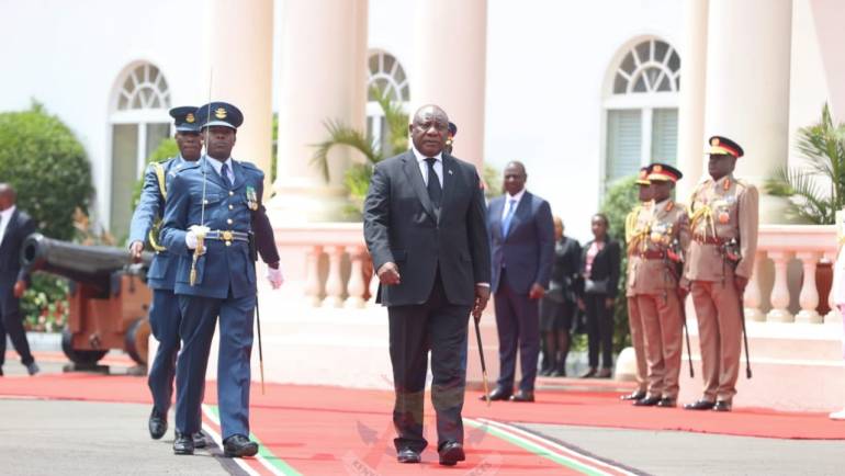 GUARD OF HONOUR FOR PRESIDENT RAMAPHOSA
