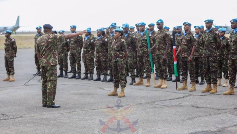SIGNALS WARRIORS OFF TO UN MISSION IN DRC
