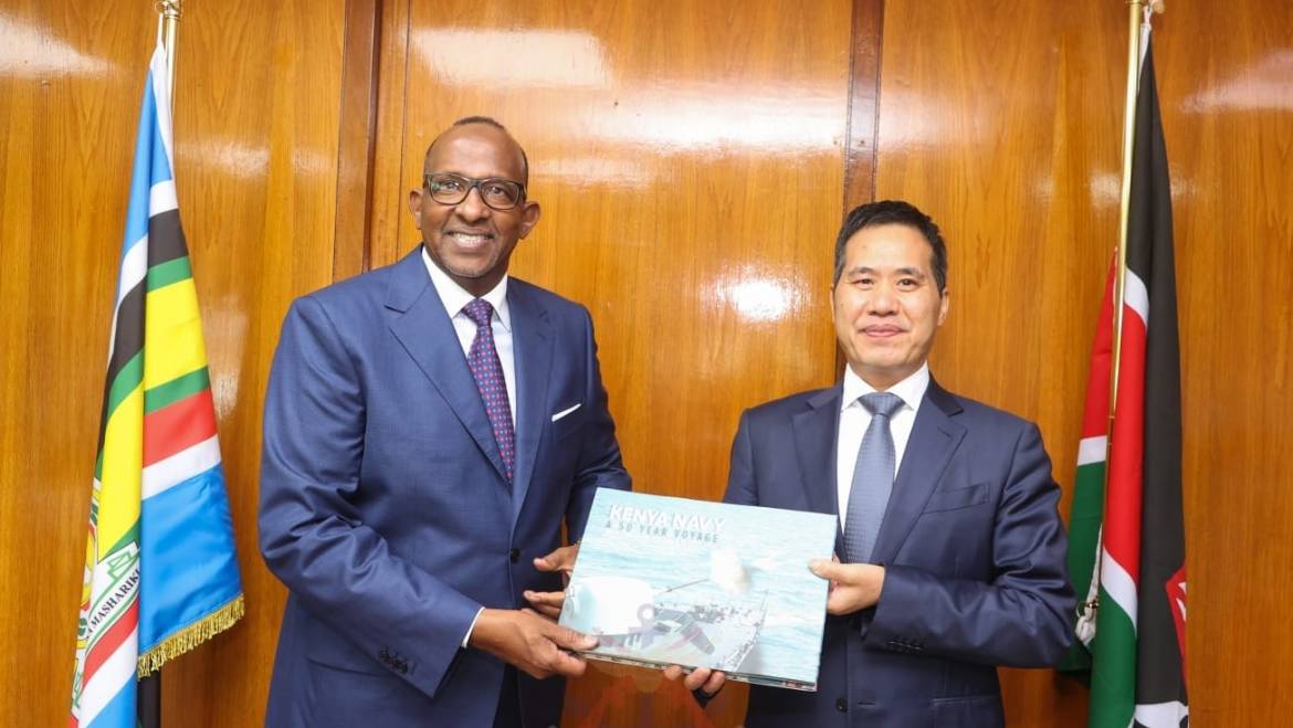 CHINESE AMBASSADOR TO KENYA PAYS COURTESY CALL TO CS DEFENCE