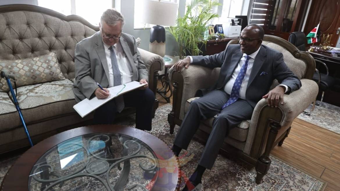 BELGIUM AMBASSADOR VISITS CS MoD
