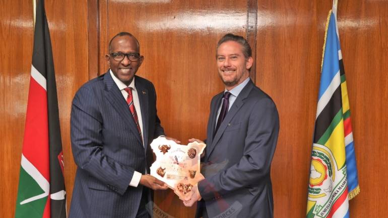 AMBASSADOR OF FRANCE TO KENYA VISITS CS DEFENCE HON. ADEN DUALE