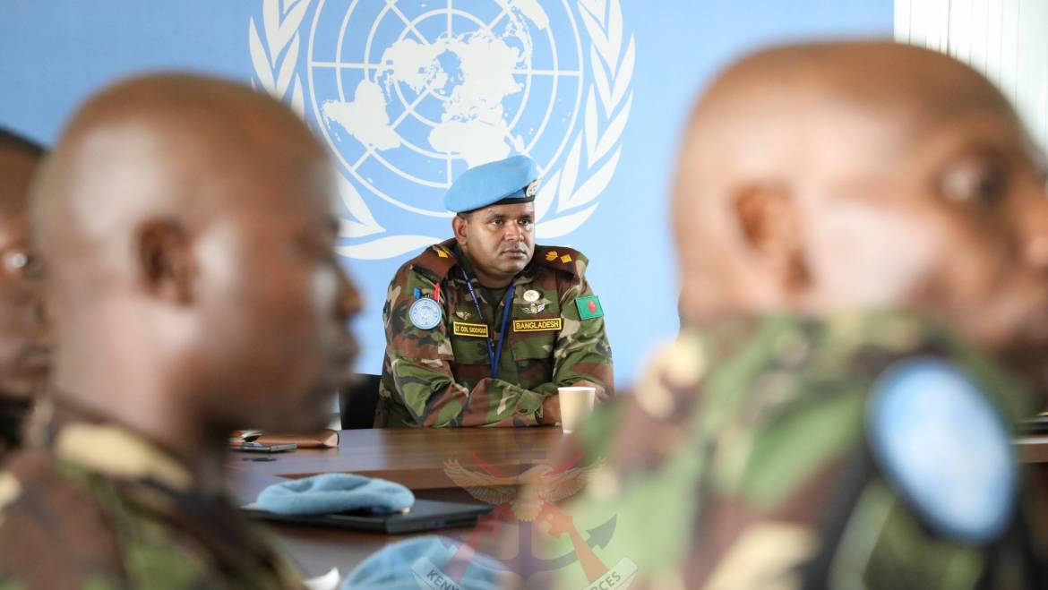 TRAINING FOR  KENSIG-1 Coy IN DRC