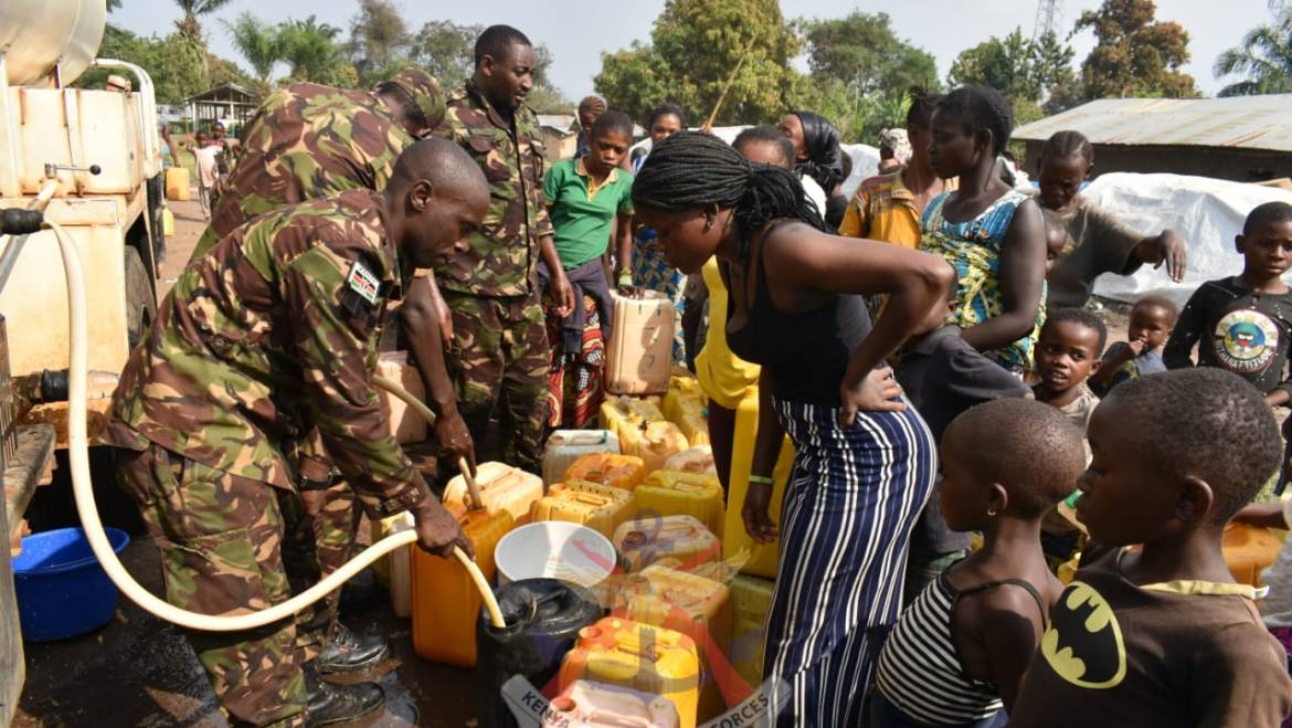 LOCAL SCHOOLS AND IDP CAMP IN BASILI – DRC, BENEFIT FROM WATER DISTRIBUTION