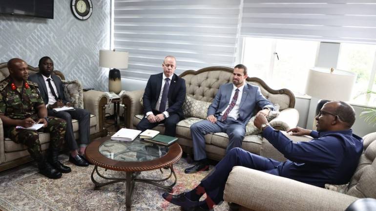 AMBASSADOR OF THE REPUBLIC OF HUNGARY TO KENYA VISITS CS DEFENCE