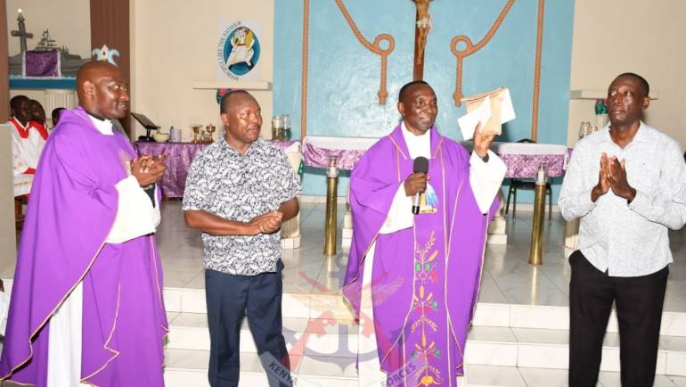 KENYA NAVY ROMAN CATHOLIC FAITHFUL HOLD A THANKSGIVING SERVICE