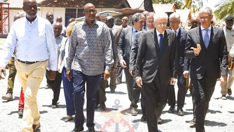 DEFENCE CS AND VISITING ITALIAN PRESIDENT VISIT MALINDI SPACE CENTRE