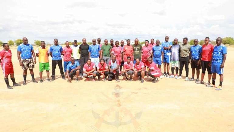 ATMIS KDF TROOPS HOLD A FOOTBALL TOURNAMENT AT SECTOR II DHOBLEY