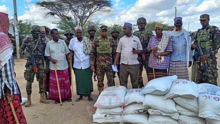 GOVERNMENT RELIEF FOOD DISTRIBUTION IN BURA EAST