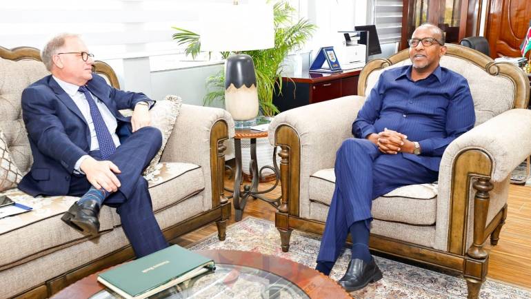 DEFENCE CS HOSTS CANADIAN HIGH COMMISSIONER TO KENYA