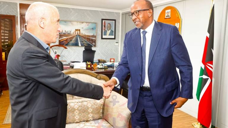 DEFENCE CS HOSTS ISRAELI AMBASSADOR
